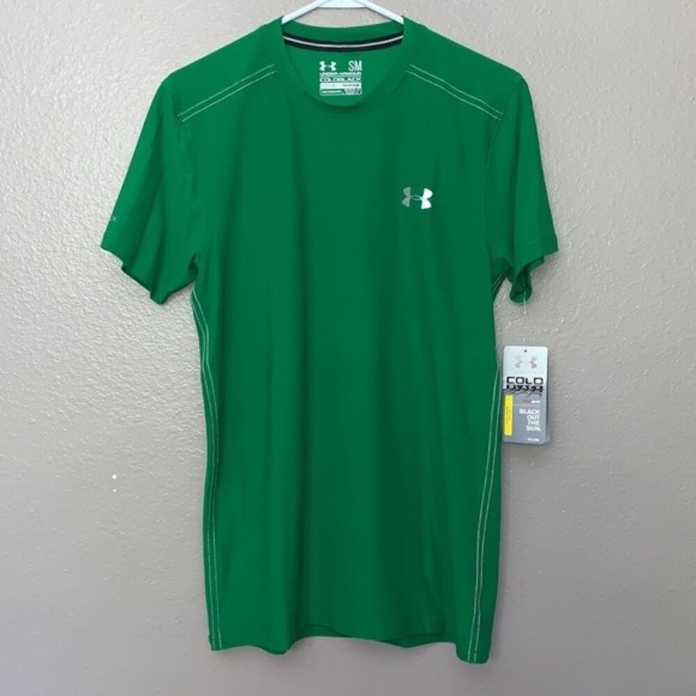 Under Armour Men's Coldblack Short Sleeve T-Shirt. Green